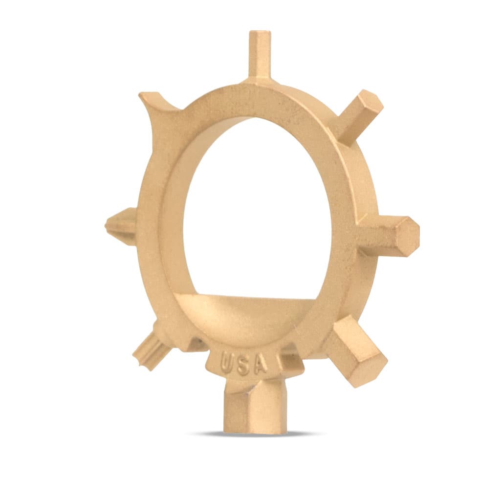 Ringtool V1 Gold — angled detail